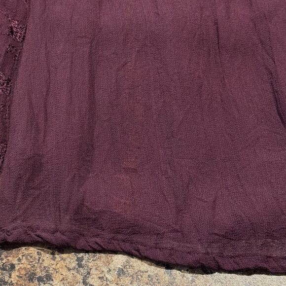 Lola P Vintage Dress Whimsigoth Romantic Ethereal Goth Floral Maxi Purple Small - Picture 6 of 9